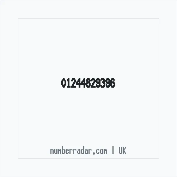 Reverse number check for +44 1244 829396 — who called me?