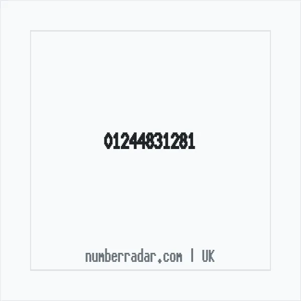 Reverse number check for +44 1244 831281 — who called me?