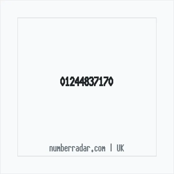 Reverse number check for +44 1244 837170 — who called me?