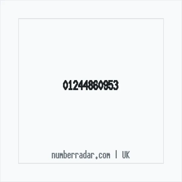 Reverse number check for +44 1244 860953 — who called me?