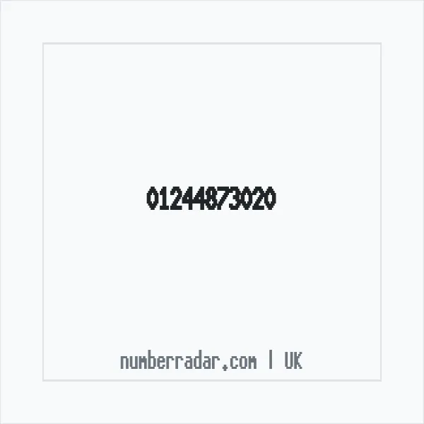 Reverse number check for +44 1244 873020 — who called me?