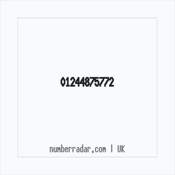 Reverse number check for +44 1244 875772 — who called me?