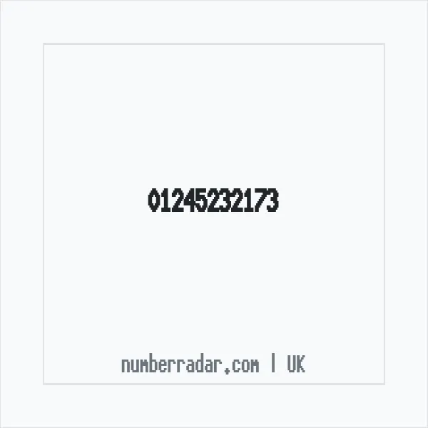 Reverse number check for +44 1245 232173 — who called me?