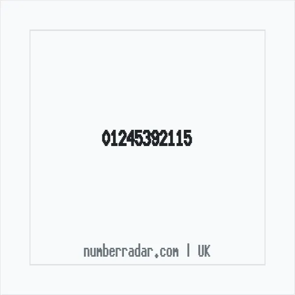 Reverse number check for +44 1245 392115 — who called me?