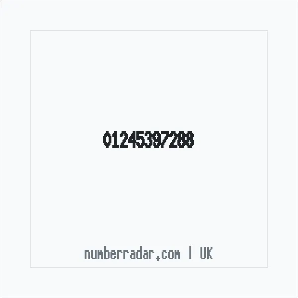 Reverse number check for +44 1245 397288 — who called me?