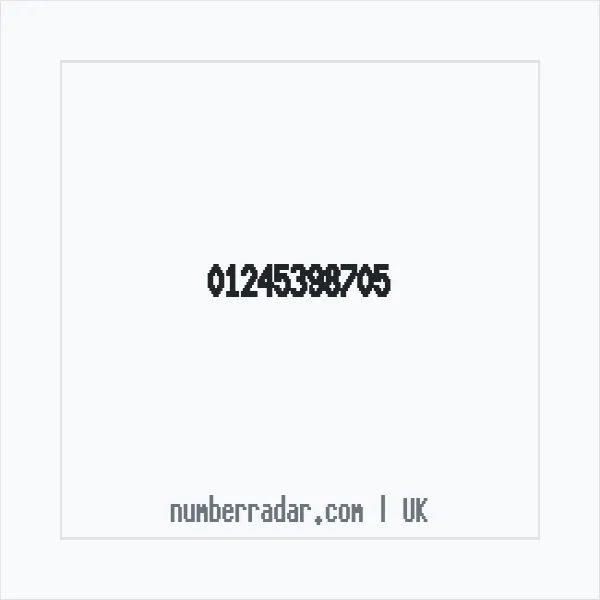 Reverse number check for +44 1245 398705 — who called me?