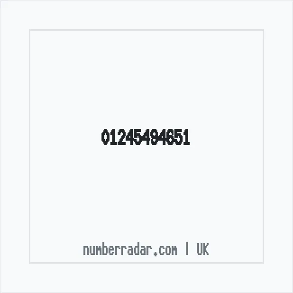 Reverse number check for +44 1245 494651 — who called me?