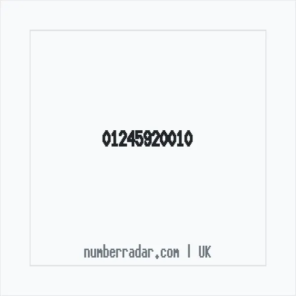 Reverse number check for +44 1245 920010 — who called me?