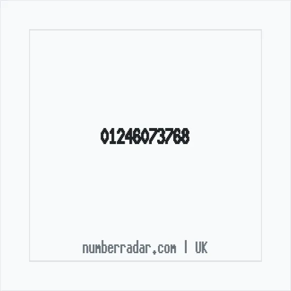 Reverse number check for +44 1246 073768 — who called me?