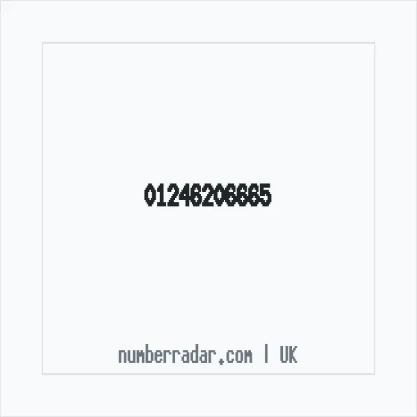 Reverse number check for +44 1246 206665 — who called me?