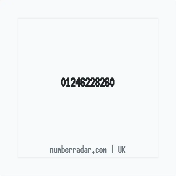 Reverse number check for +44 1246 228260 — who called me?