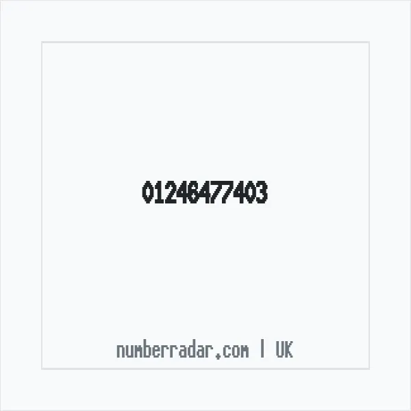 Reverse number check for +44 1246 477403 — who called me?