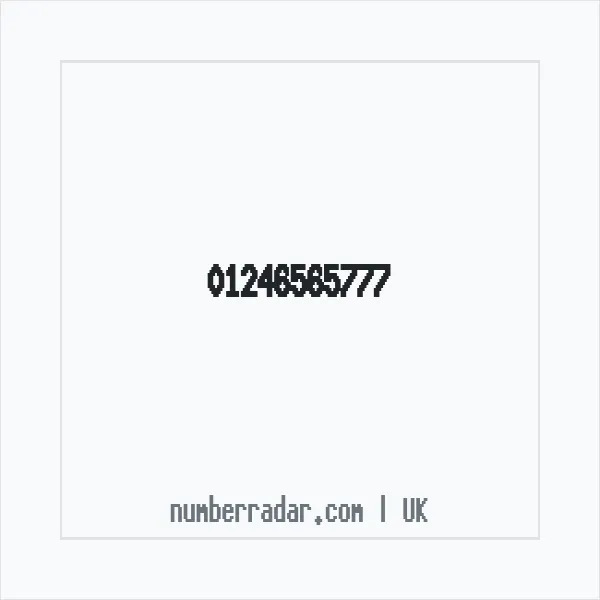 Reverse number check for +44 1246 565777 — who called me?