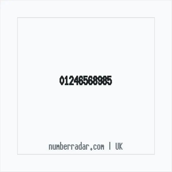 Reverse number check for +44 1246 568985 — who called me?