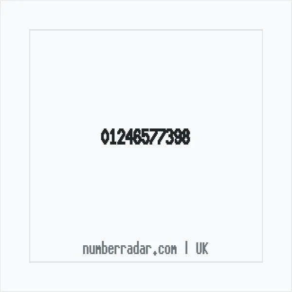 Reverse number check for +44 1246 577398 — who called me?