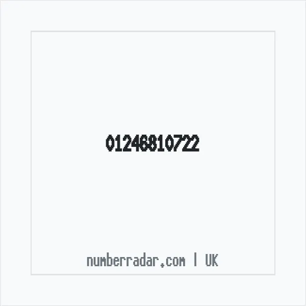 Reverse number check for +44 1246 810722 — who called me?