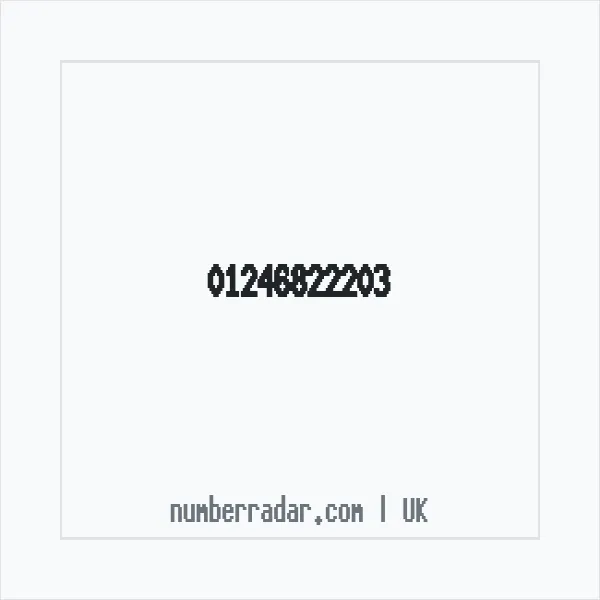 Reverse number check for +44 1246 822203 — who called me?