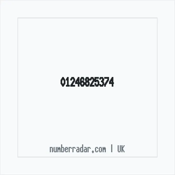 Reverse number check for +44 1246 825374 — who called me?