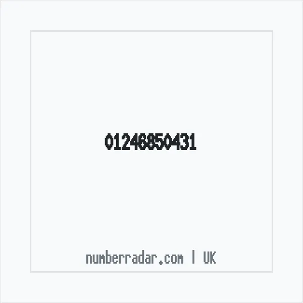 Reverse number check for +44 1246 850431 — who called me?