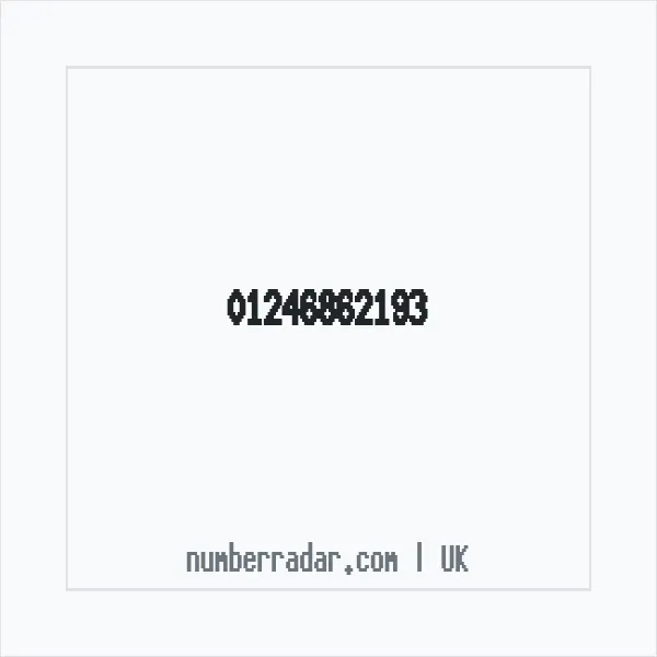 Reverse number check for +44 1246 862193 — who called me?