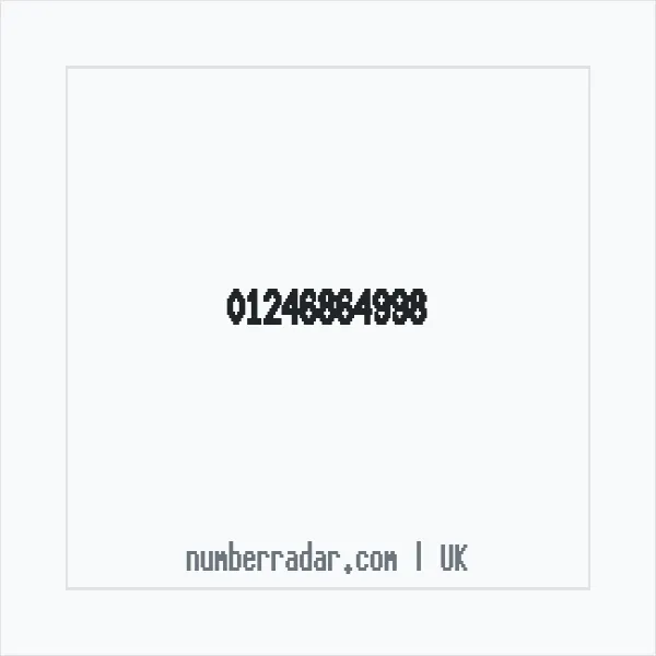Reverse number check for +44 1246 864998 — who called me?