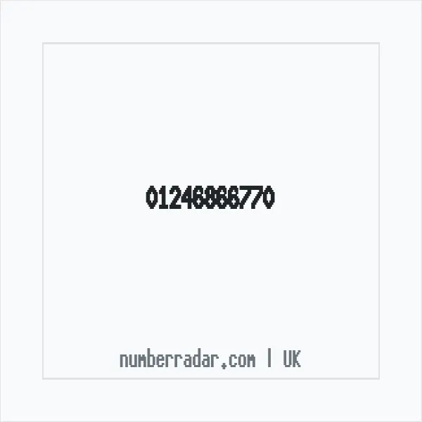 Reverse number check for +44 1246 866770 — who called me?