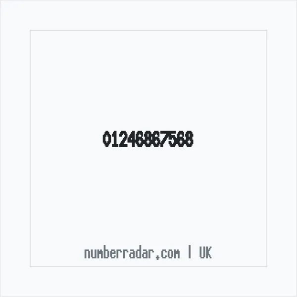 Reverse number check for +44 1246 867568 — who called me?