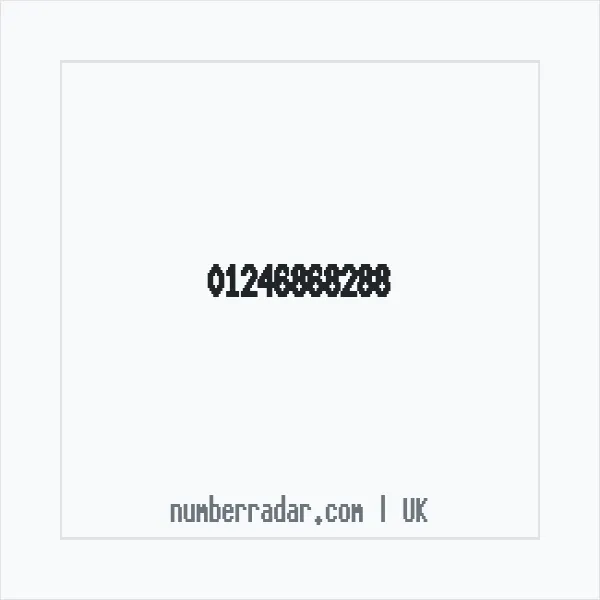Reverse number check for +44 1246 868288 — who called me?