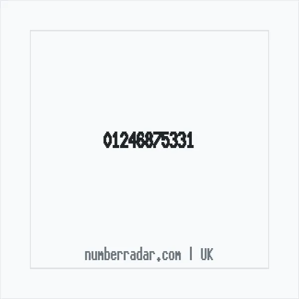 Reverse number check for +44 1246 875331 — who called me?