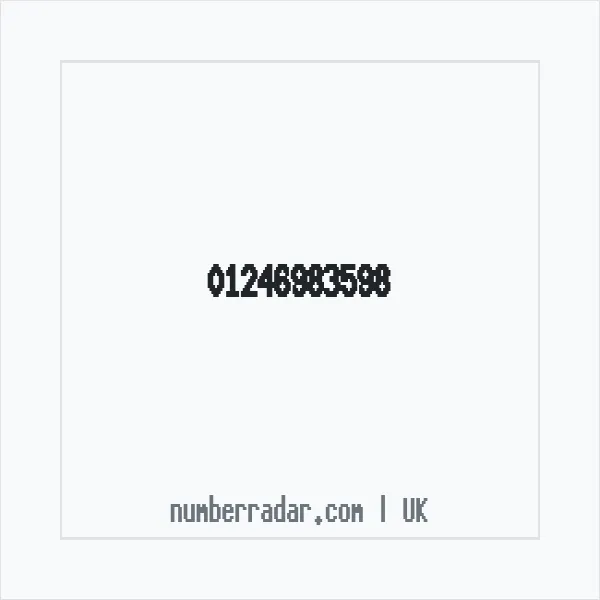 Reverse number check for +44 1246 983598 — who called me?
