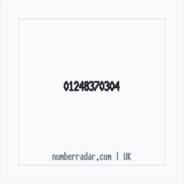 Reverse number check for +44 1248 370304 — who called me?
