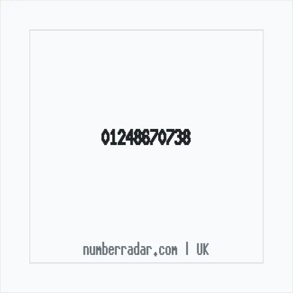 Reverse number check for +44 1248 670738 — who called me?