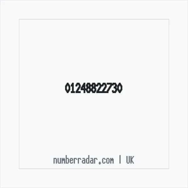 Reverse number check for +44 1248 822730 — who called me?