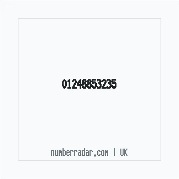 Reverse number check for +44 1248 853235 — who called me?