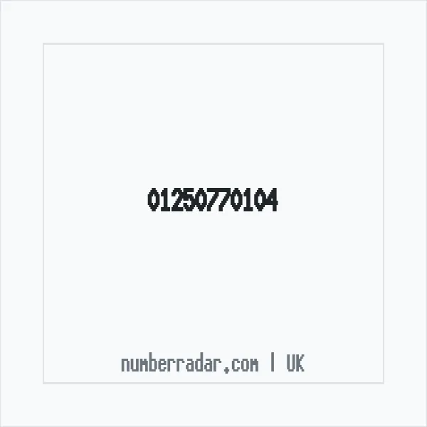 Reverse number check for +44 1250 770104 — who called me?