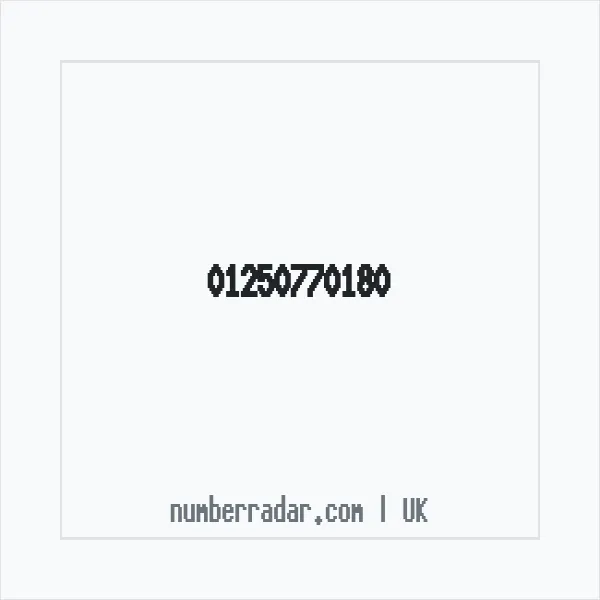 Reverse number check for +44 1250 770180 — who called me?