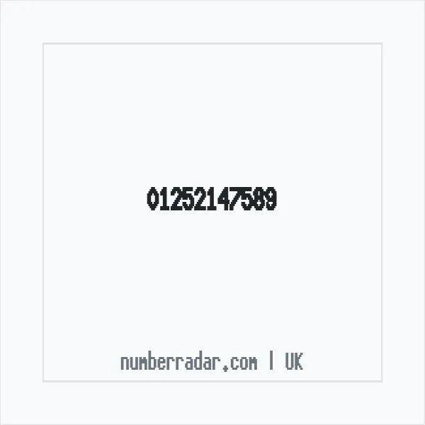 Reverse number check for +44 1252 147589 — who called me?
