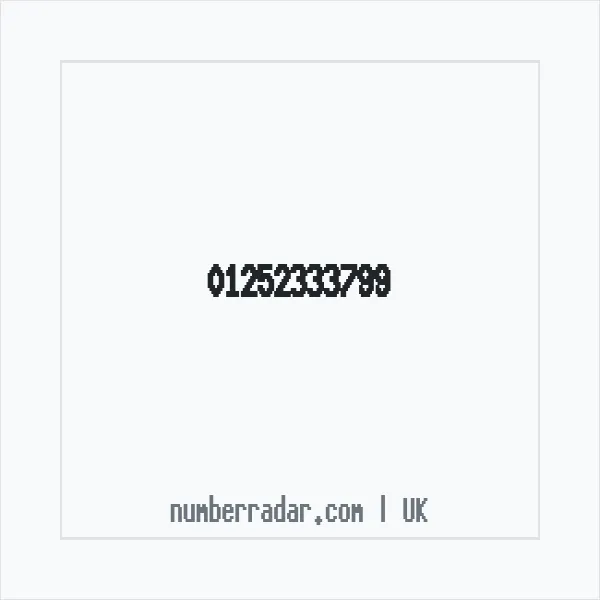 Reverse number check for +44 1252 333799 — who called me?