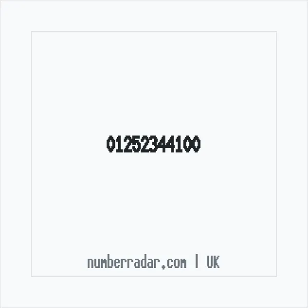 Reverse number check for +44 1252 344100 — who called me?