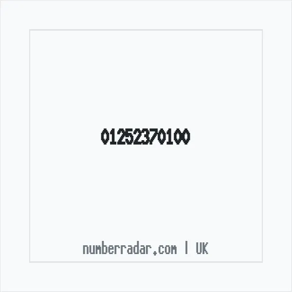 Reverse number check for +44 1252 370100 — who called me?