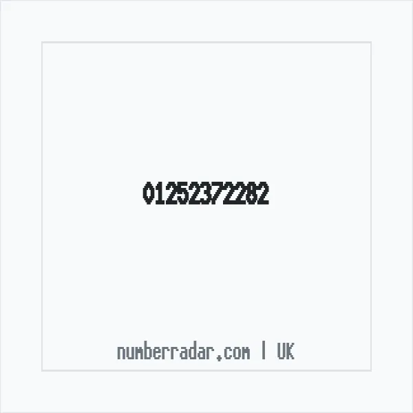 Reverse number check for +44 1252 372282 — who called me?