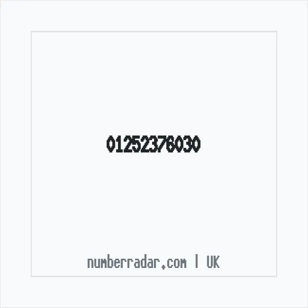 Reverse number check for +44 1252 376030 — who called me?