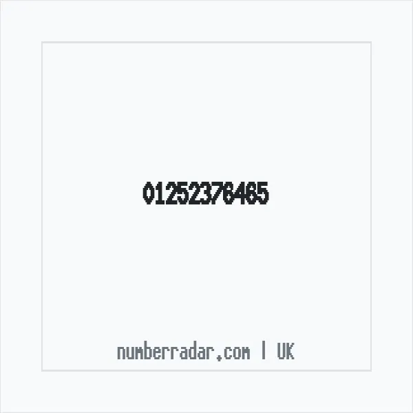 Reverse number check for +44 1252 376465 — who called me?