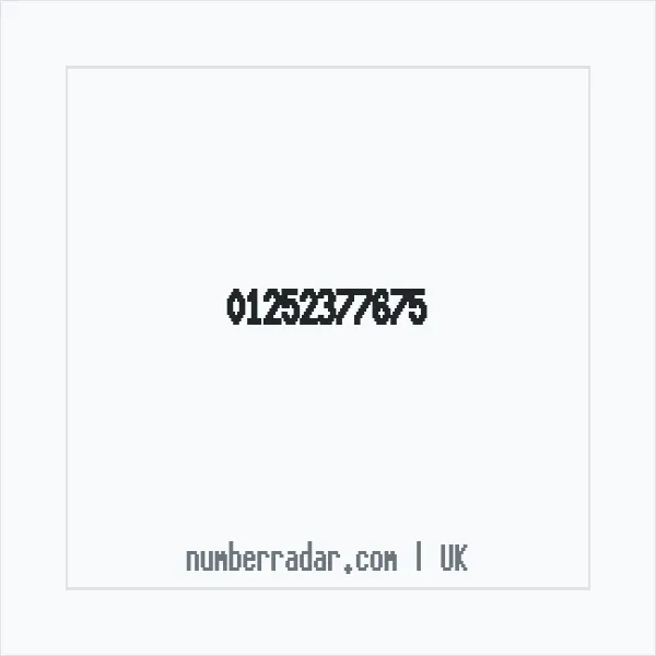 Reverse number check for +44 1252 377675 — who called me?