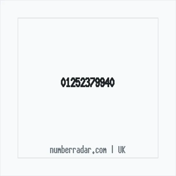 Reverse number check for +44 1252 379940 — who called me?