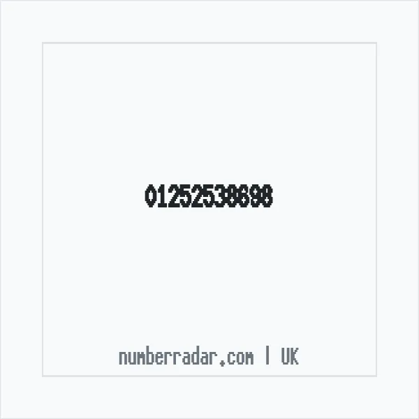Reverse number check for +44 1252 538698 — who called me?