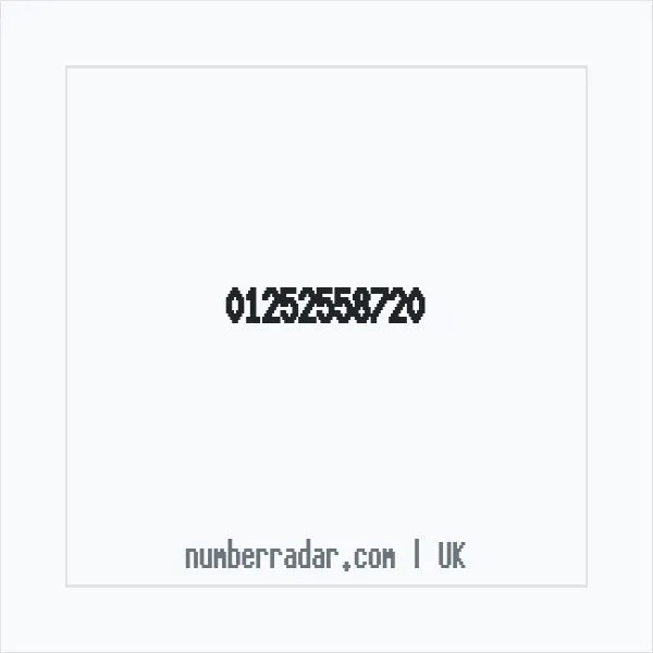Reverse number check for +44 1252 558720 — who called me?