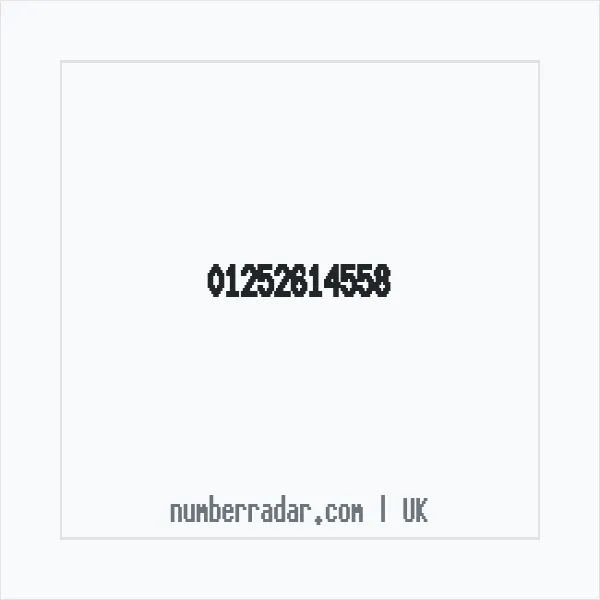 Reverse number check for +44 1252 614558 — who called me?