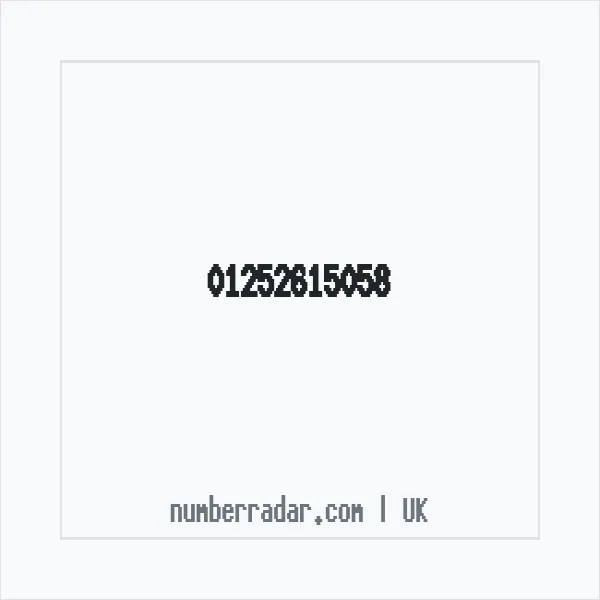 Reverse number check for +44 1252 615058 — who called me?