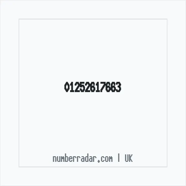 Reverse number check for +44 1252 617663 — who called me?